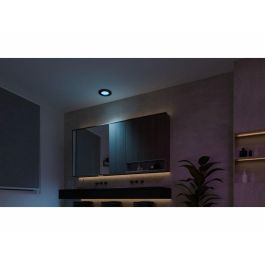 Philips White & Col. Amb. Slim Recessed 90mm 3er schwarz Luz LED Empotrada Color y Blanca 1000 lm Negro