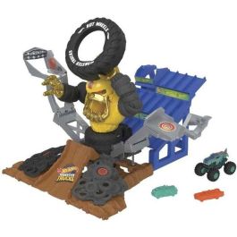 Mattel HPN71 Hot Wheels Monster Truck Derribo Gor-Zilla Mega-Wrex vs Crushzilla Takedown Juguete Infantil +4 Años