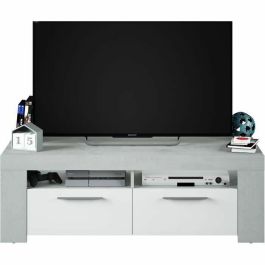 Aucasa Soporte TV AMBIT 2 Puertas Gris y Blanco Estilo Contemporáneo L 120 cm