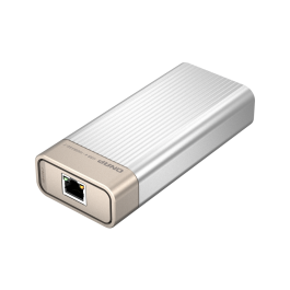Qnap Adaptador USB-C a RJ45 10GbE USB 4. Conecta tu dispositivo a una red Gigabit Ethernet ultrarrápida. Incluye cable USB 4 C-C. Compatible Cat 6a.