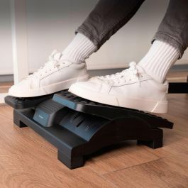 Tooq Reposapiés TQFR0605-B Ajustable en Altura e Inclinación, Negro