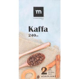 La Mediterranea Set de 2 Copas de Cristal Kaffa para Café Irlandés, 240 ml, Ø7.6 x 14.4 cm (18 Cajas)