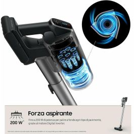 Samsung Jet 75E Pet VS20B75ACR5/WA - Aspirador Escoba sin Cable, 550W, 60 min Autonomía, Limpieza Mascota