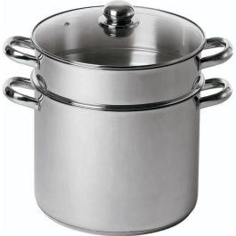 Baumalu Couscoussier Catering Acero Inoxidable 26 cm con Triple Fondo de Acero y Aluminio, Tapa de Vidrio, Apto Inducción Precio: 56.50000015. SKU: B142N6GPLM