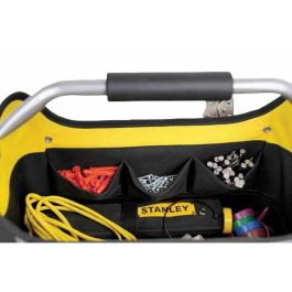 Stanley Cesto de herramientas 40cm vacío, lona 600x600 resistente, múltiples bolsillos interiores y exteriores, correa de hombro