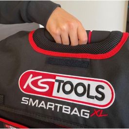 Ks Tools Bolso Bandolera Grande para Herramientas y Accesorios, Vacío, Ultra Resistente, Asa Reforzada, Correa Acolchada, Múltiples Bolsillos Ks Tools Bolso Bandolera Grande para Herramientas y Accesorios, Vacío, Ultra Resistente, Asa Reforzada, Correa Acolchada, Múltiples Bolsillos