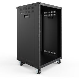 Digitus Rack para equipos universal 19 pulgadas, 16U, con ruedas, 136 kg, Negro