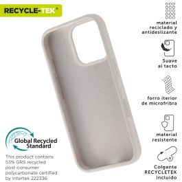 Muvit Funda Liquid Silicone para Apple, Eco-Friendly con Certificado GRS, Protección Antideslizante y Microfibra Interior