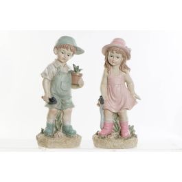 DKD Home Decor Figura Decorativa de Niño Estilo Shabby en Resina, Colores Azul y Rosa, 15 x 41 x 18 cm (Set de 2) Precio: 26.30298. SKU: B14JCYDPGP