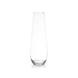 Giftdecor Jarrón de Cristal Transparente Base Abombada 50 cm - Vidrio, 17x17x50 cm Giftdecor Jarrón de Cristal Transparente Base Abombada 50 cm - Vidrio, 17x17x50 cm