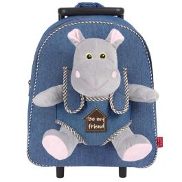 PERLETTI Trolley de Viaje + Peluche Hipopótamo Holly 38 cm - Maleta Infantil Precio: 24.50000014. SKU: B1C6EFW2WH