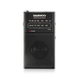 Daewoo Radio AM/FM con Altavoz Incorporado y Auriculares - Color Negro