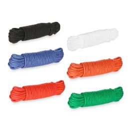 Cuerda para tender plástico, 10 metros, surtido 6 colores, Arte Regal - 4x1000x3 cm (24 Unidades) Cuerda para tender plástico, 10 metros, surtido 6 colores, Arte Regal - 4x1000x3 cm (24 Unidades)