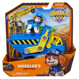 Spin Master Rubble & Crew Vehículo Clásico Wheeler 6066528 Camión Volquete Juguete Figura Acción PAW Patrol +3 Años
