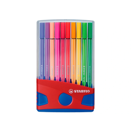 Stabilo Pen 68 Rotulador Colores Surtidos Estuche Parade Rojo 20 Ud