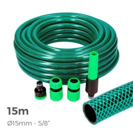 Edm Basic line Kit Manguera de Jardín 15 m (5/8" 15 mm) Verde PVC Flexible 3 Capas Precio: 16.50000044. SKU: B1DAE2J27E