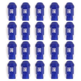 Omp OMPS09931407 Juego de 20 Tuercas de Aluminio M14x1.5 Llave 19 Largo 40 mm Azul