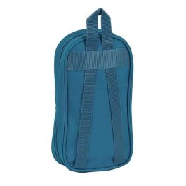 Safta Plumier Mochila C/4 Port. Llenos Blackfit8 Egeo Azul