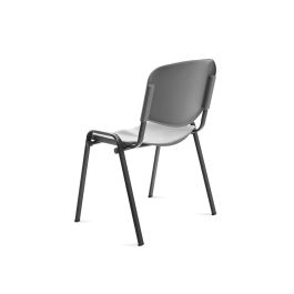 Silla Rocada Confidente Estructura Metalica Respaldo Y Asiento En Polimero Color Gris