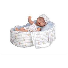 Muñeca elegance 26 cm pillines azul c/capazo c/bolsa (cuerpo vinyl) Muñeca elegance 26 cm pillines azul c/capazo c/bolsa (cuerpo vinyl)