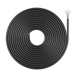 AISENS - CABLE DE RED EXTERIOR IMPERMEABLE RJ45 CAT.6 UTP RIGIDO CCA AWG23, NEGRO, 305M Precio: 75.88999968. SKU: B1EJ38XFRY