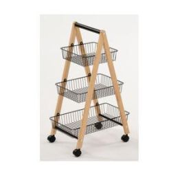 DKD Home Decor Frutero Loft Negro Natural 32 x 48 x 79 cm Acero Pino Precio: 85.69000022. SKU: B12B3LNHB6