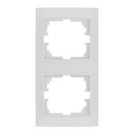Solera Marco vertical para 2 elementos blanco 81x154x10mm serie Europa ERP62U