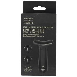 Cook Concept Bomba Vacío Botella con 2 Tapones para Vino