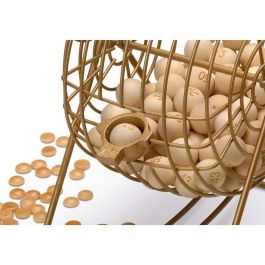 Cayro Juego de Bingo de Madera y Metal con Cartones, 26x24x33 cm - Para 2+ Jugadores, Edad +6 Años