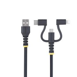 Cable USB Startech RLTCUB1MBK Negro 1 m