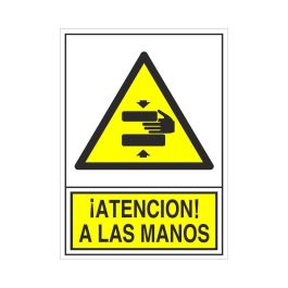 DUVER 397 Señal Adhesiva de Seguridad ¡Atención a las Manos! 105x74 mm Precio: 1.5900005. SKU: B1626ZS7NC