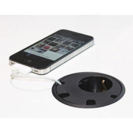Forming Function Powerdot - Enchufe con 4 Pasacables para Escritorio, Instalación Empotrada