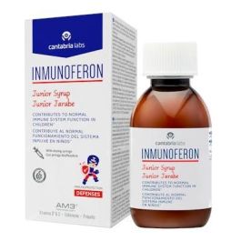 Inmunoferon Junior Jarabe para Reforzar Sistema Inmune Niños 6+ Años Sin Gluten Sin Lactosa con Vitamina C y D3 150ml Precio: 24.8900003. SKU: B1HP26DLLF