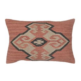 DKD Home Decor Cojín Boho Kilim Lana Yute Poliéster 60 x 40 cm (2 Unidades) Precio: 40.79000024. SKU: B1H9YFRT6B