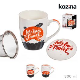 Kozina Taza de Infusión Let's Go Travel con Filtro y Tapa, 300ml - Varios Diseños Precio: 5.89999993. SKU: B16WZQMW7B
