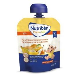 Nutriben Fruta & Go: Puré de Pera, Plátano, Naranja y Galleta 90g Precio: 2.4999997. SKU: B19DA9RTLL