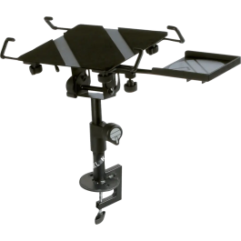 QUIKLOK Soporte Ordenador Portátil con Bandeja Mousse y Pinza de Montaje, Negro, Acero, Ajustable 260-360mm, Plataforma 250x250mm Precio: 56.50000015. SKU: B1CY5Y99B2