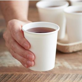 Algon Set 50 Vasos Blancos de Cartón 120 cc