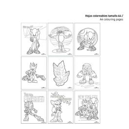 Cerdá Set de Papelería Coloreable Sonic Prime Púrpura para Niños 3+ Años Cerdá Set de Papelería Coloreable Sonic Prime Púrpura para Niños 3+ Años