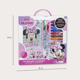 Conjunto de papelería coloreable minnie 30.0 x 30.0 x 2.5 cm