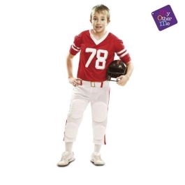 Disfraz jugador rugby rojo talla 5-6 años Disfraz jugador rugby rojo talla 5-6 años