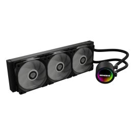 GENESIS NLG-2321 Kit de Refrigeración Líquida para Ordenador, Carcasa PC, Negro, 3 Ventiladores, Iluminación LED RGB