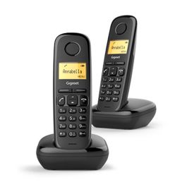 Gigaset L36852-H2802-D201 Teléfono Inalámbrico A170 Duo Negro