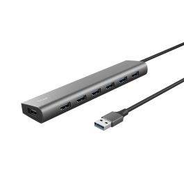 Trust 24967 Hub USB 3.2 Gen 1 Halyx - 7 Puertos USB-A, 1 USB-C Alimentación, 5 Gbps, Aluminio, Cable 80cm para PC/Mac Precio: 27.50000033. SKU: B17G5XXK3H