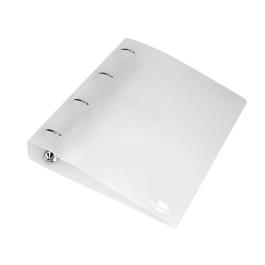 Liderpapel Carpeta 4 Anillas Mixtas 40 mm Polipropileno DIN A4 Transparente