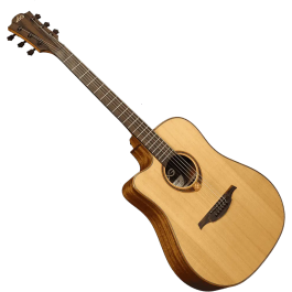 LAG Tramontane 118 Guitarra Acústica Electroacústica Dreadnought Cutaway A/E Natural (Zurdos)