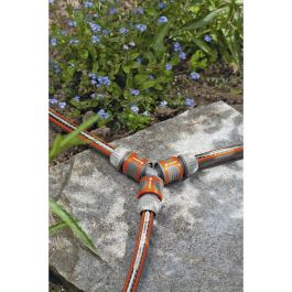 Gardena 18287-20 Kit de derivación para ramal de manguera 13mm (1/2'') y 15mm (5/8''), 3 conectores de riego, conector en Y