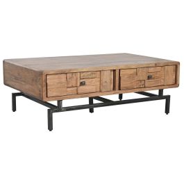 Mesa Centro Moderno DKD Home Decor Natural 70 x 40 x 115 cm