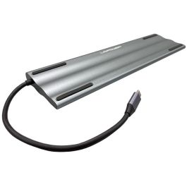 LC-Power LC-HUB-C-MULTI-8 Hub USB-C Multipuerto: 3xUSB-A, 2xUSB-C, HDMI, VGA, RJ45, Lector SD/MicroSD, Audio, PD 100W