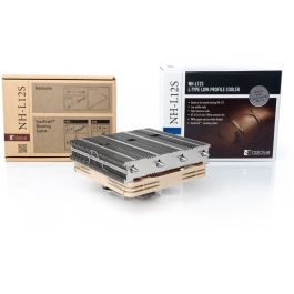 Noctua NH-L12S Enfriador de Aire para Procesador, Ventilador de 12 cm, 450-1850 RPM, Bajo Ruido (23.9 dB)